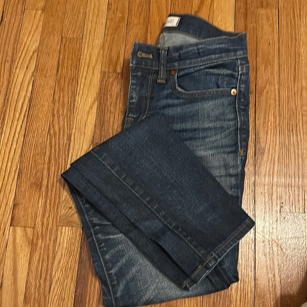 Madewell whiskered Skinny jeans
